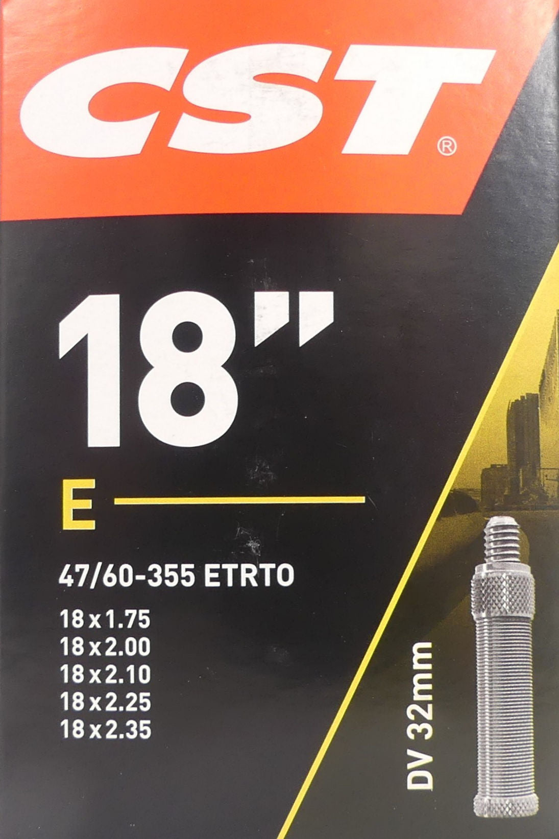 CST inner tube 18x1.75 Etro 47 60-355, Valve: Blitz Holland 32mm