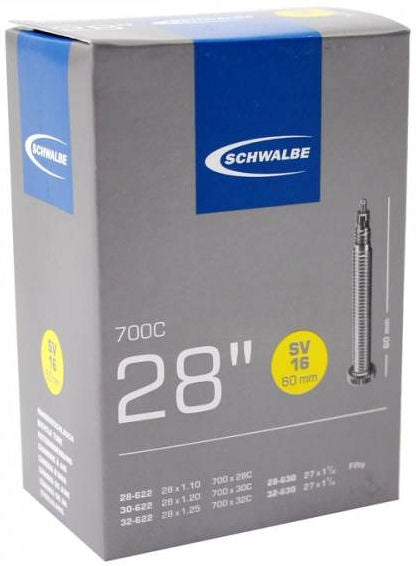 Schwalbe inner tube SV16 28 28 32-622 630 60mm valve