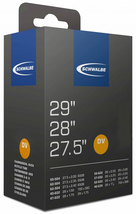 Schwalbe notranja cev DV19 27 28 29 palcev 40 62-622 DV 40 mm