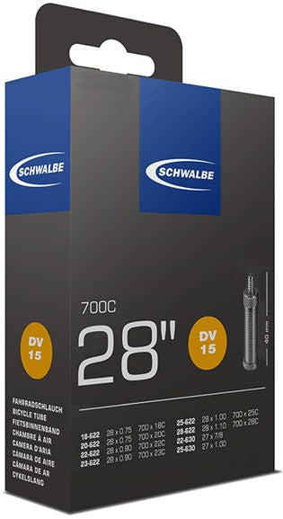 Schwalbe indre rør DV15 28 tommer løb 18 25-622 DV 40 mm