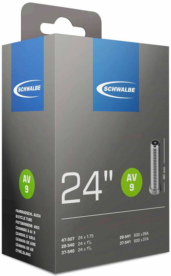 Schwalbe Vnitřní trubice AV9 24 palců 28 47-507 540 AV 40 mm