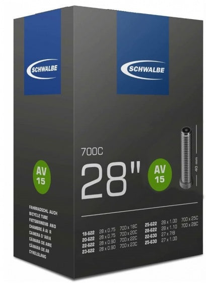 Schwalbe Tubo interno AV15 28 Smal 18 28-622 22 25-630