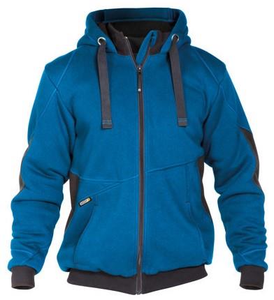 Veste sweat Dassy pulse bleu azur anthracite xxl