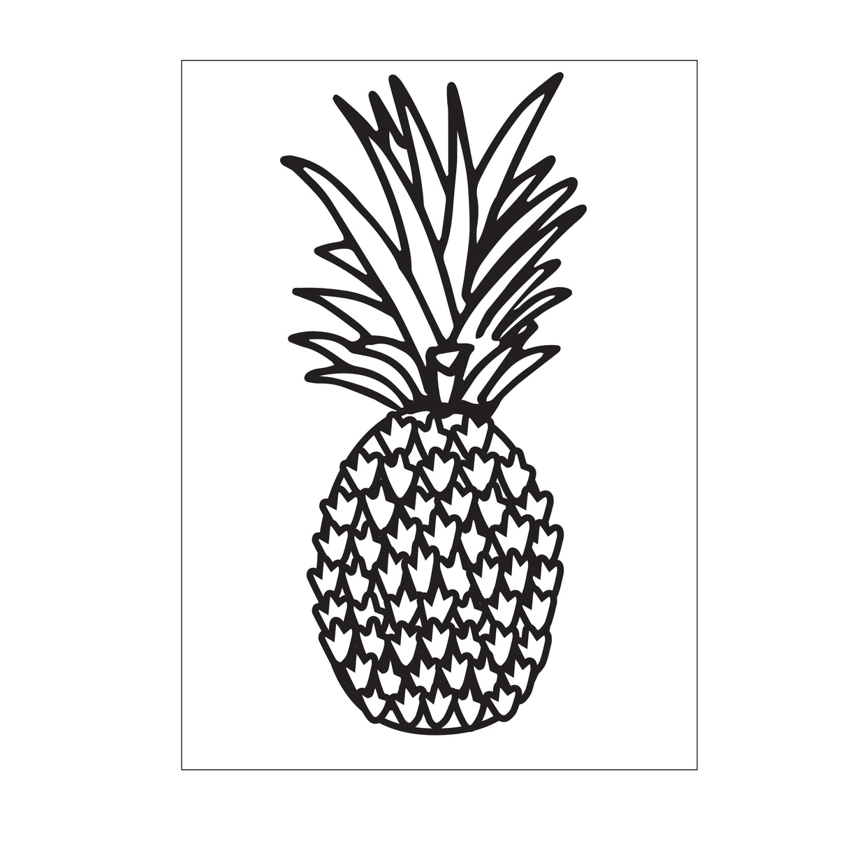 Darice • embossing sjabloon ananas