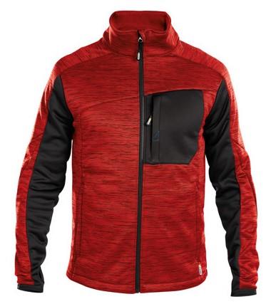 Cardigan couche intermédiaire Dassy convexe rouge noir m