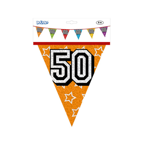 Ligne de drapeau holographique Boland 50 ans 8 mètres
