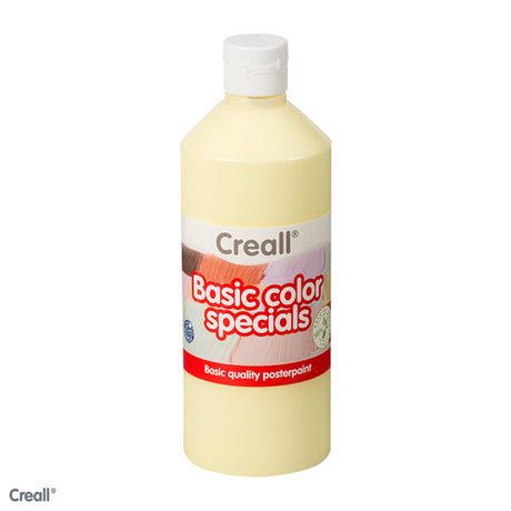 Peinture scolaire Creall jaune pastel, 500 ml