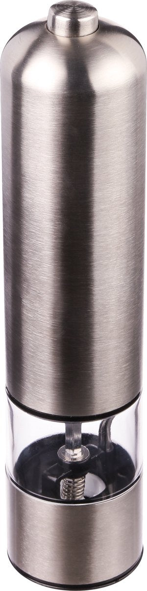 5five moulin à poivre électrique acier inoxydable argent 23 cm - salière - moulins à herbes et épices