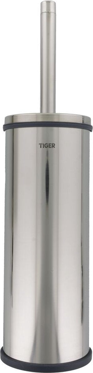 Tiger Boston - brosse de toilette avec support autoportant - acier inoxydable poli