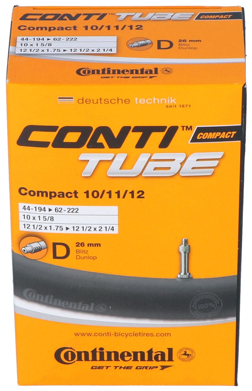 Continental inner tube DV1 Compact 10 11 12 inch 44 62-222 box