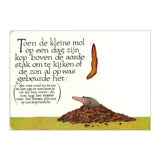 Maison centrale du livre sur une petite taupe... livre en carton