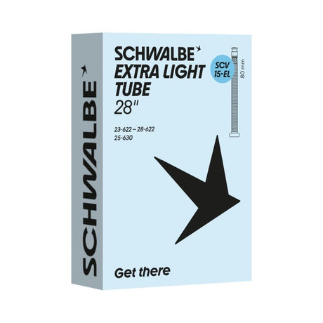 Schwalbe chambre à air scv15-el 23 28-622 630 80mm noir