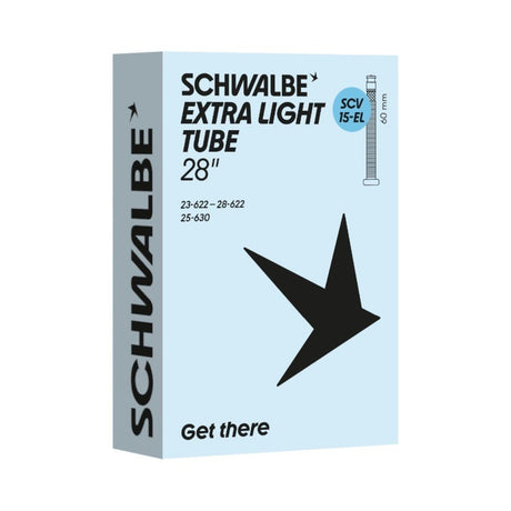 Schwalbe chambre à air scv15-el 23 28-622 630 60mm noir