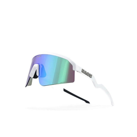 Umit naos lunettes de soleil ziris régulier mat blanc bleu vert