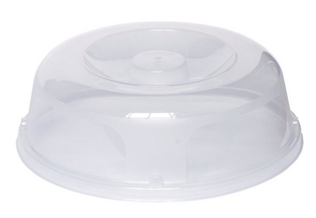 Couvercle micro-ondes Curver - rond - diamètre 27cm - transparent - plat de couverture en plastique pour micro-ondes