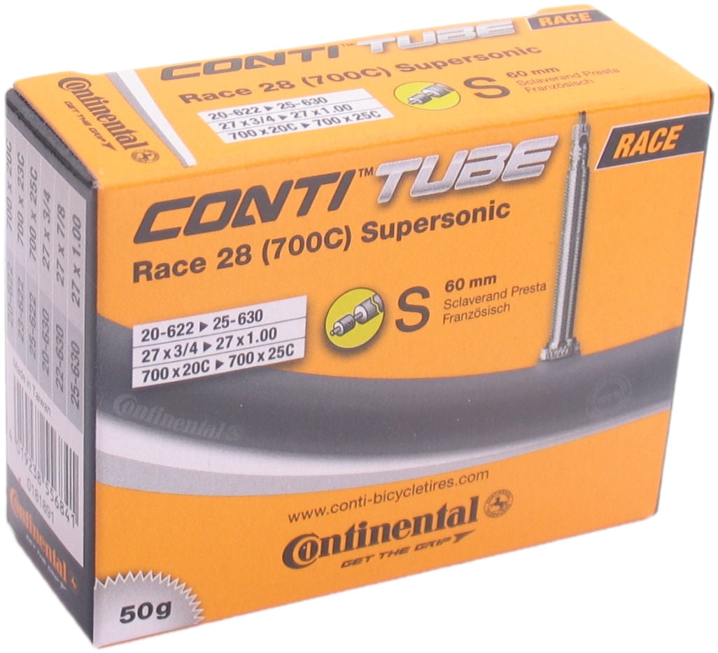 Continental Inner Tube 28 Carrera Supersonic 18-622-> 25-630 SV60 mm Valiel