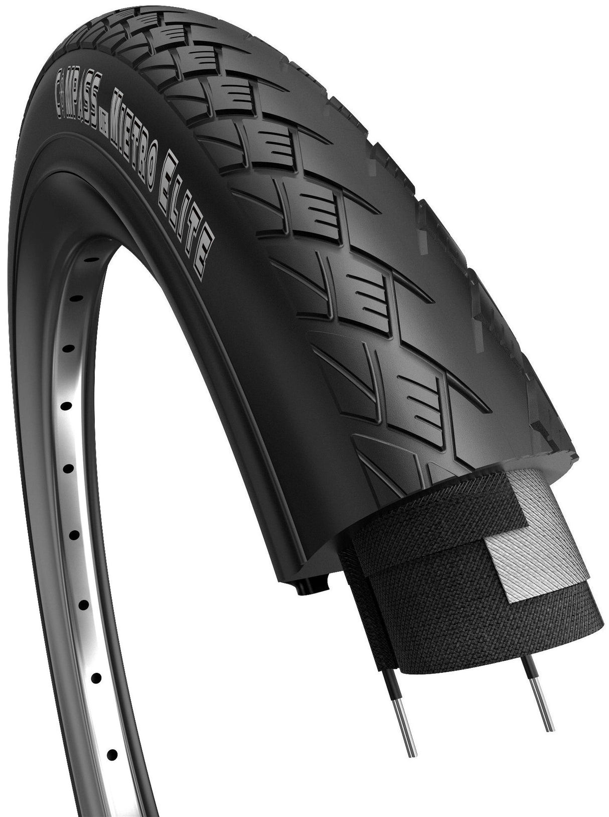 Edge Tire Metro Basic 28 x 1,40 37-622 noir avec ligne blanche