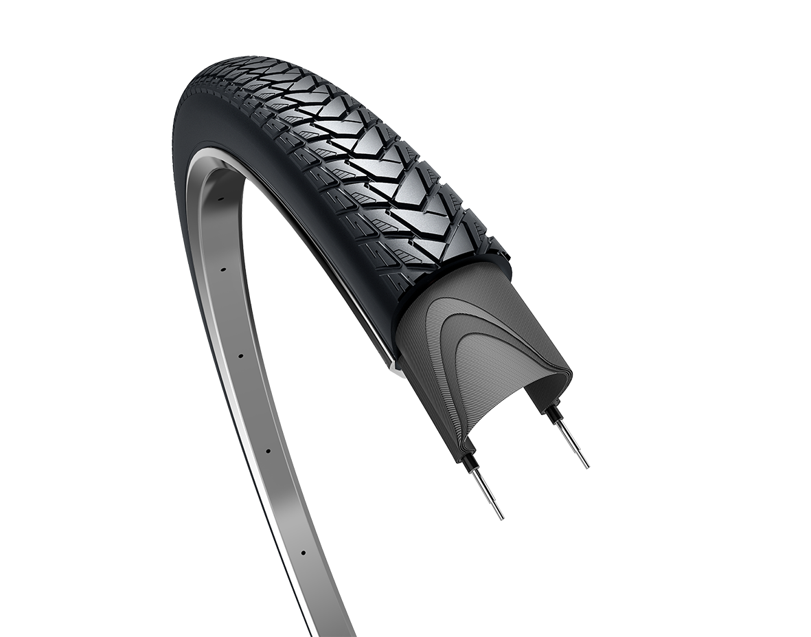 Edge Tire Traveler Basic 28 x 1,40 37-622 mm noir avec réflexion