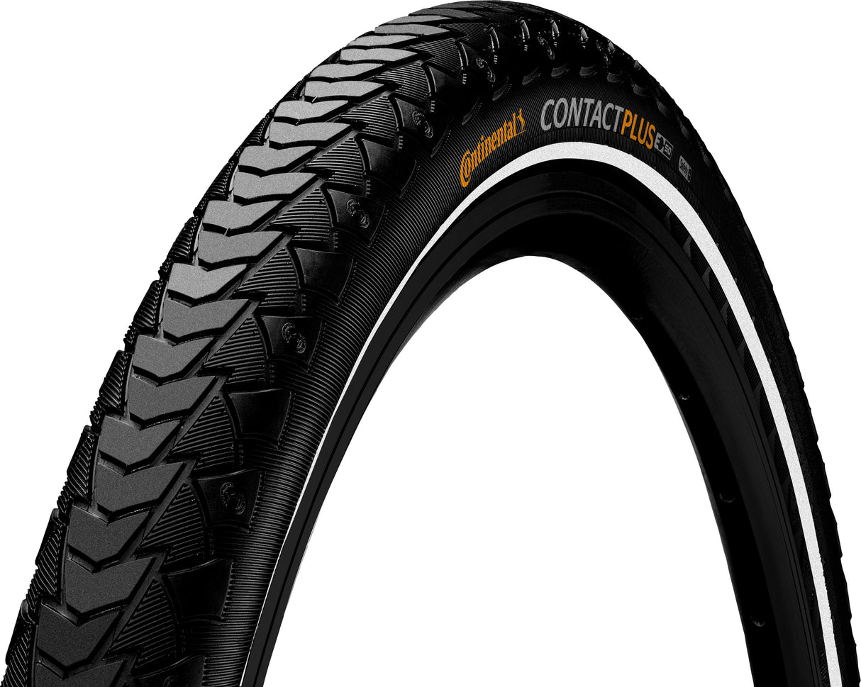 Continental Contact Plus - City Bike Band 28x1.60 - Bander z drutu - Czarny