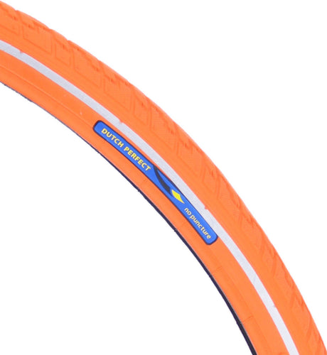 DutchPerfect tire of Dutch Perfect 28 x 1.40 40-622mm anti-lek Orange with reflection