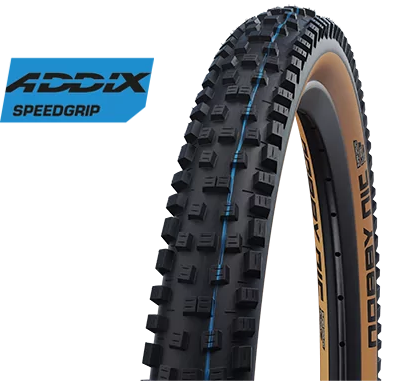 Folding band Schwalbe Nobby Nic Evo Super Ground 29 x 2.40 62-622 - Bronze Sidewall