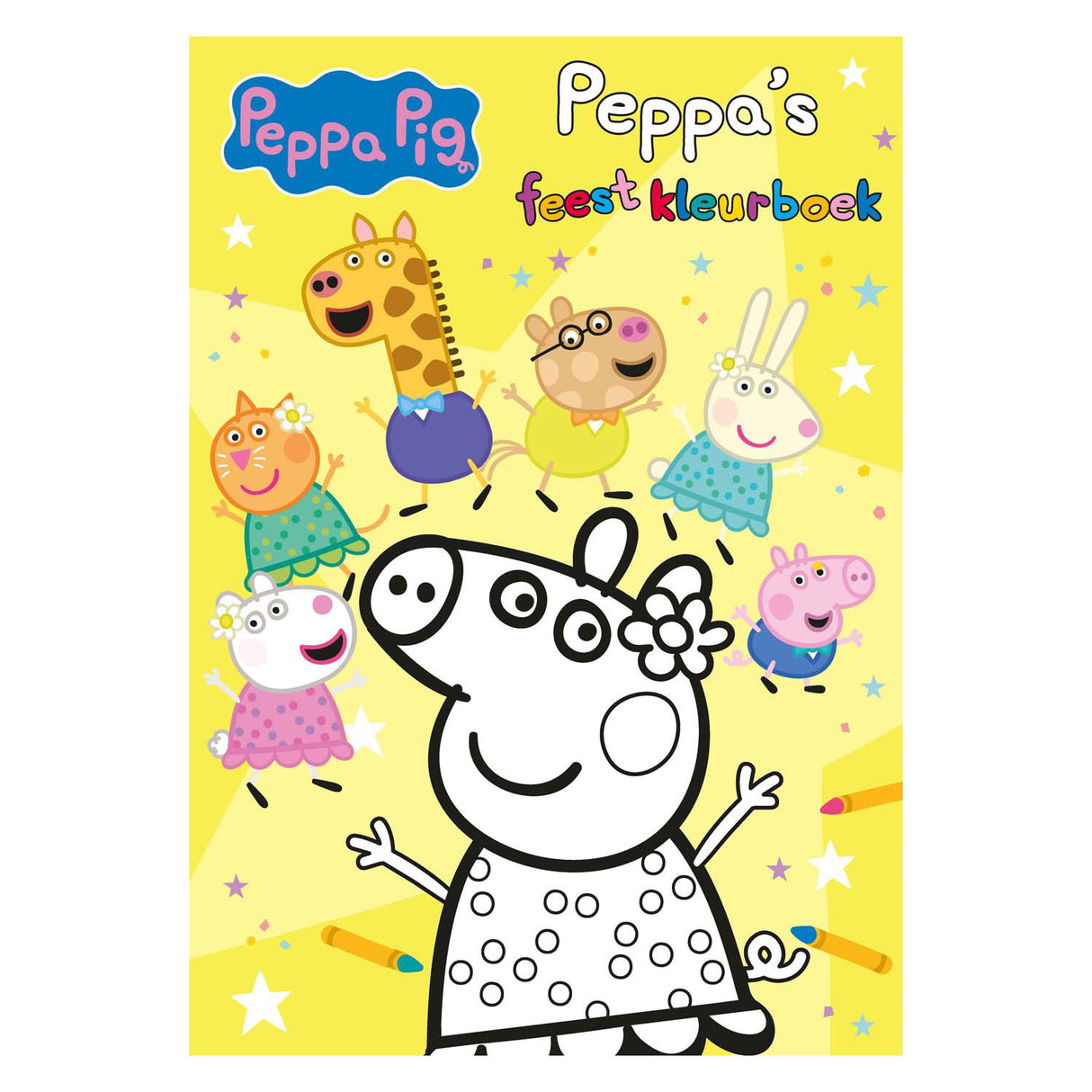 Livre de coloriage pour la fête de Peppa avec gros ballons