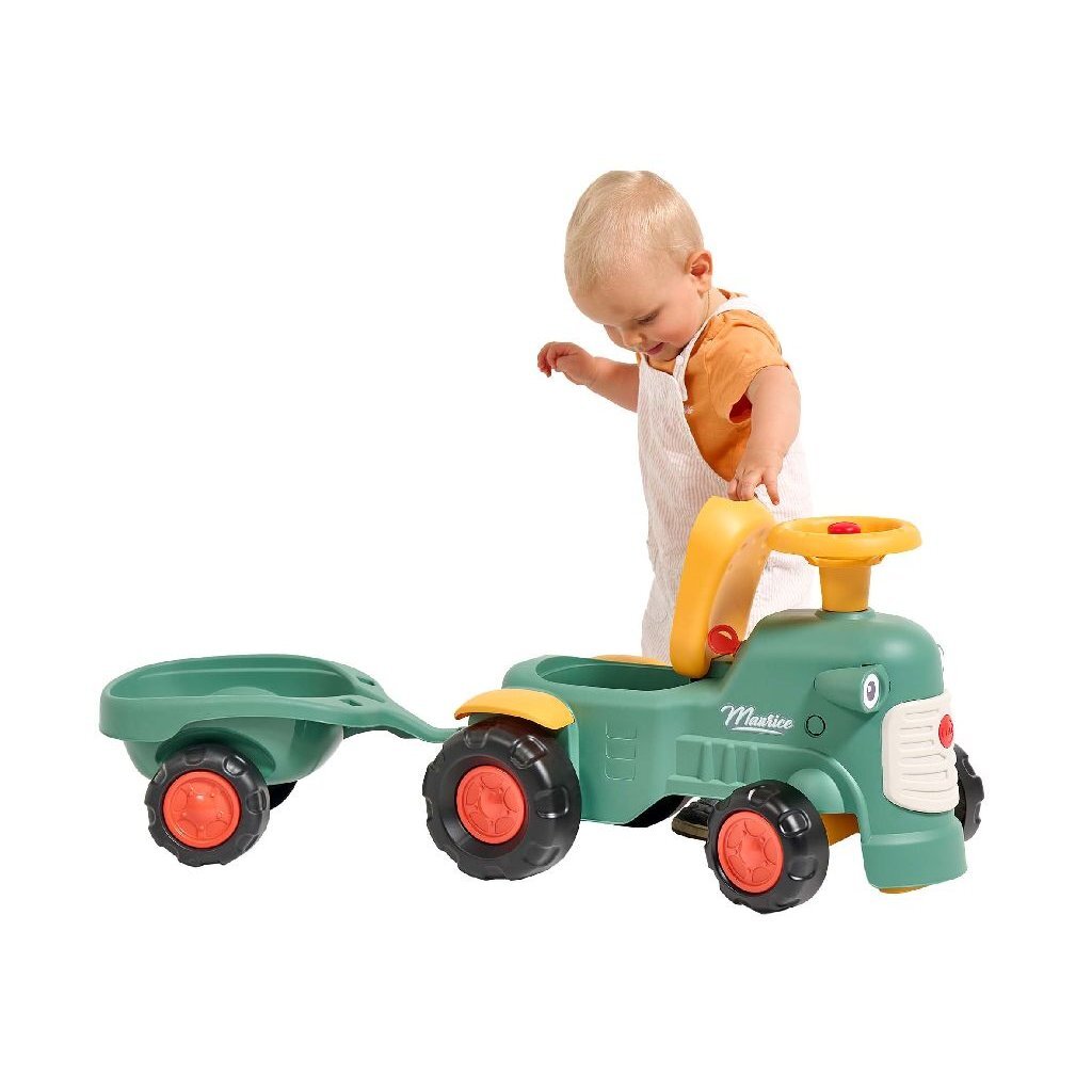 Falk Falk Maurice Walking Tractor Set Green Yellow