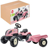 Falk tracteur country farmer set rose 2+