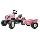 Falk tracteur country farmer set rose 2+