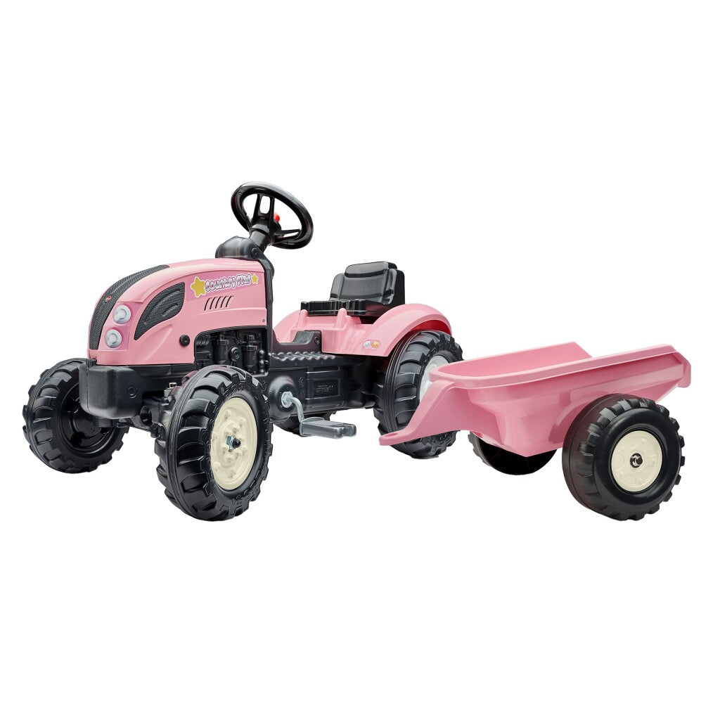 Falek Falk Traktor Land Bauer Set Pink 2+