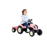 Falk tracteur country farmer set rose 2+