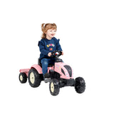 Falk tracteur country farmer set rose 2+