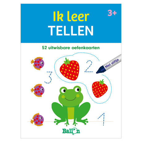 Cartes à jouer et à apprendre en ballon (avec marqueur) - J'apprends à compter