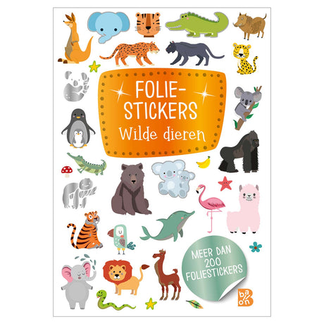 Stickers pailletés éditeur standard, animaux sauvages. 3+