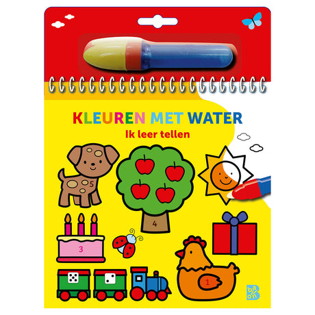 Coloriage éditeur standard à l'eau : j'apprends à compter 3+