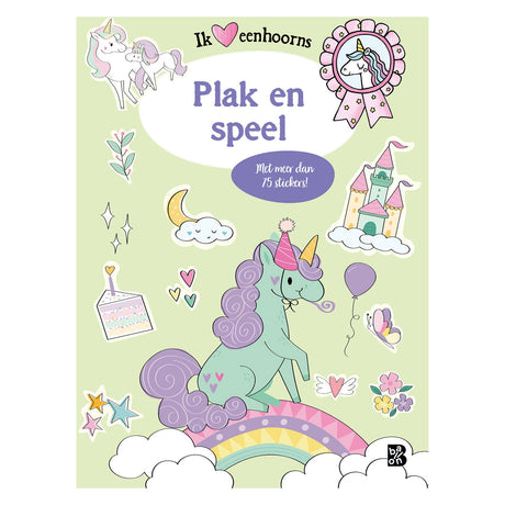 Livre de jeu des licornes de l'éditeur standard avec autocollants