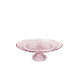 Idées 4 saisons bol sur pied verre ø23xh8cm rose