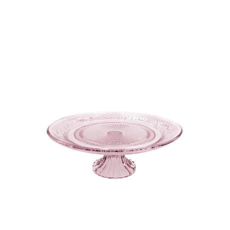 Idées 4 saisons bol sur pied verre ø23xh8cm rose