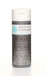 Martha Stewart • peinture 59 ml étain brossé métallisé