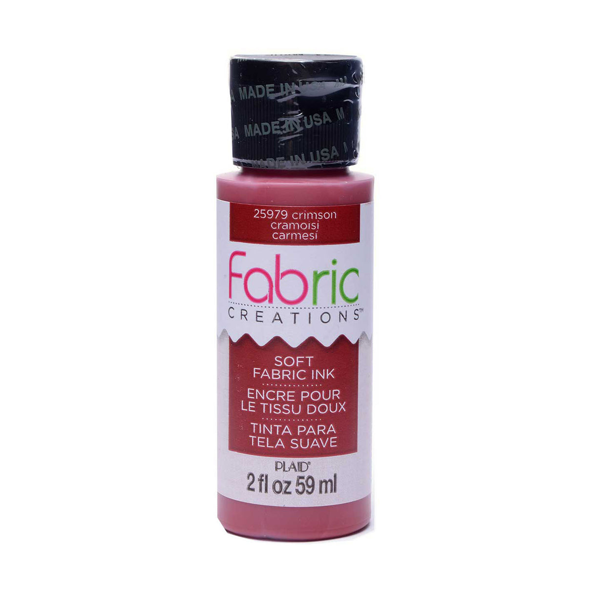 Créations tissus • encre textile douce 59ml cramoisi