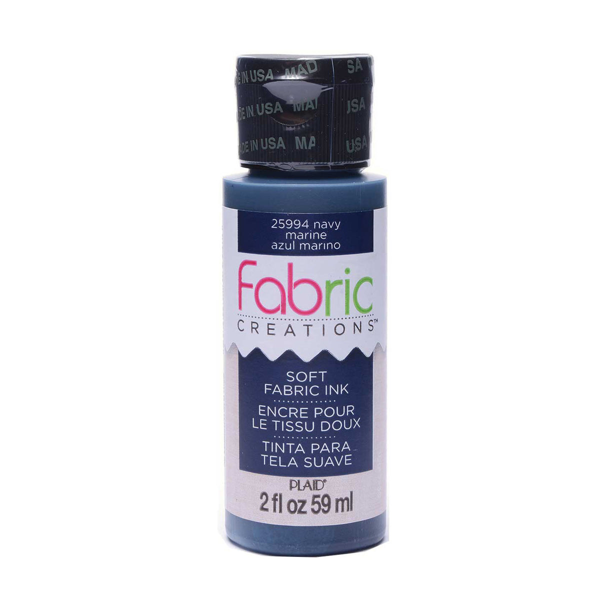 Créations tissus • encre textile douce 59ml marine