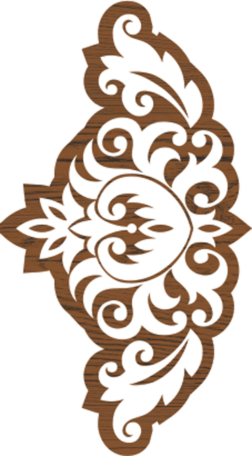 Créations en tissu • bordure impression bloc 7,6x4,5cm baroque