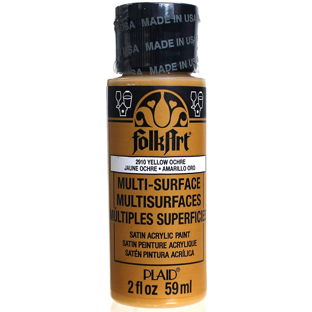 Folkart • ocre jaune multi-surfaces 59ml
