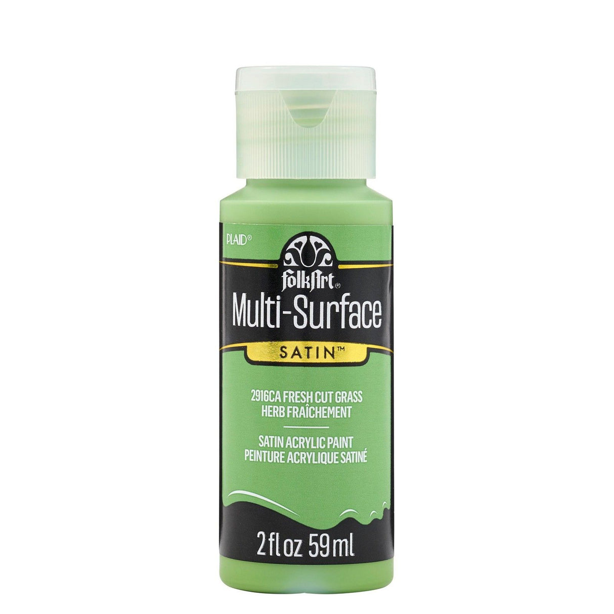 Folkart • herbe fraîchement coupée satinée multi-surfaces 59 ml