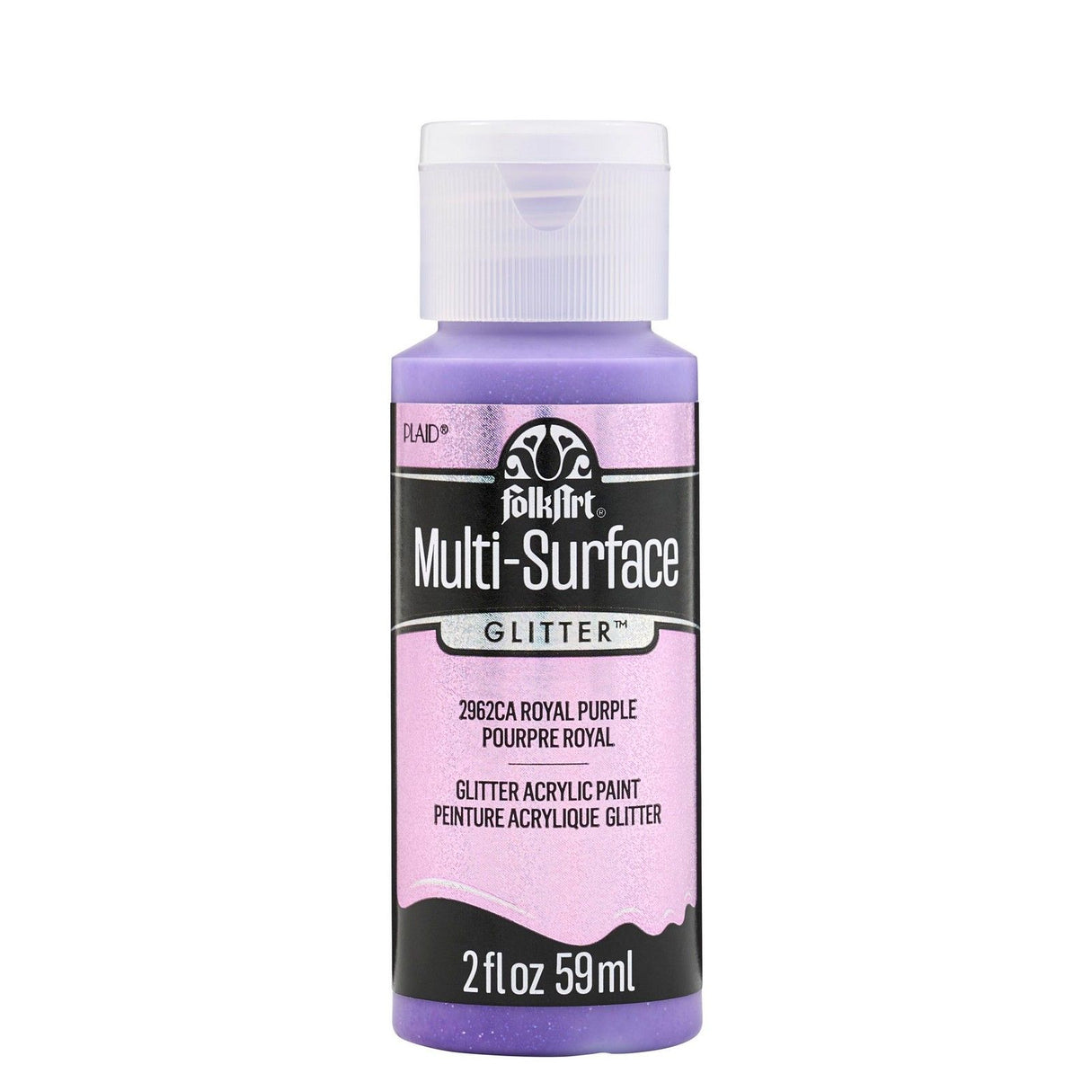 Folkart • paillettes multi-surfaces violet royal 59ml