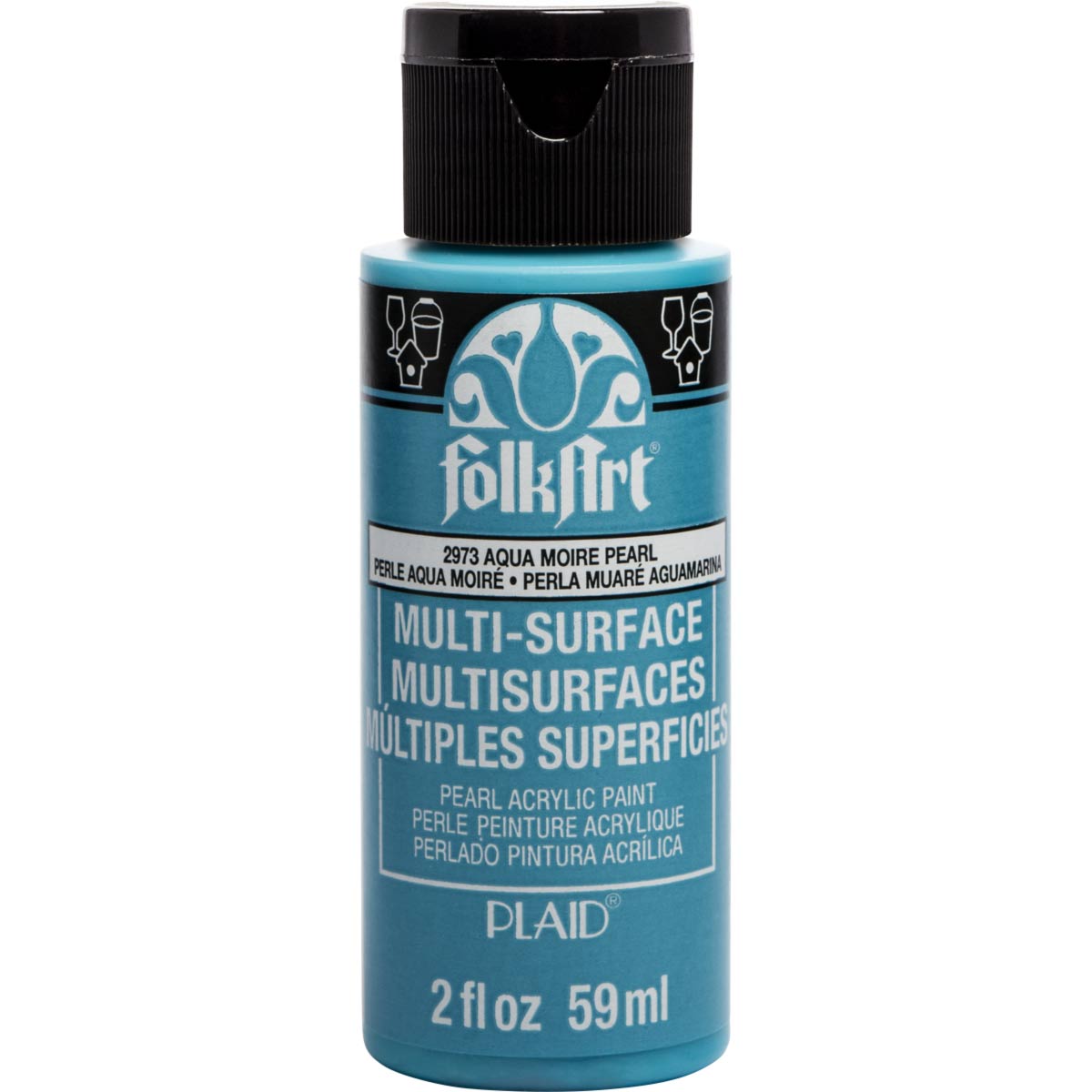 Folkart • Aqua moiré nacré multi-surfaces 59 ml