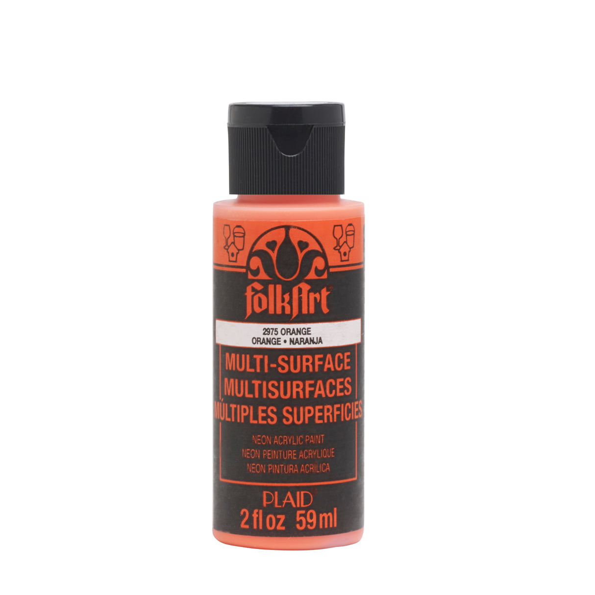 Folkart • orange fluo multi-surfaces 59ml