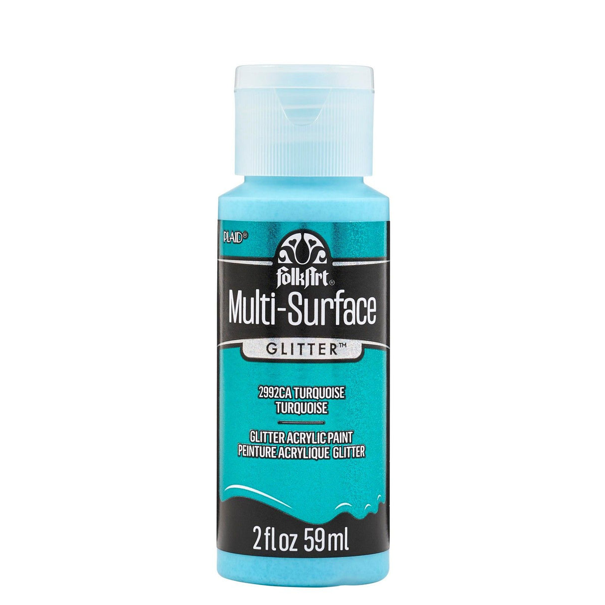 Folkart • paillettes multi-surfaces turquoise 59ml