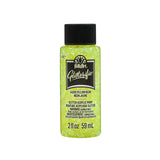 Folkart • peinture acrylique pailletée jaune fluo 59ml