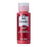 Folkart • metallic acrylic paint bright red 59ml